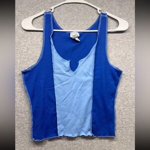 Rue21 Women's Blue Colorblock Tank Top